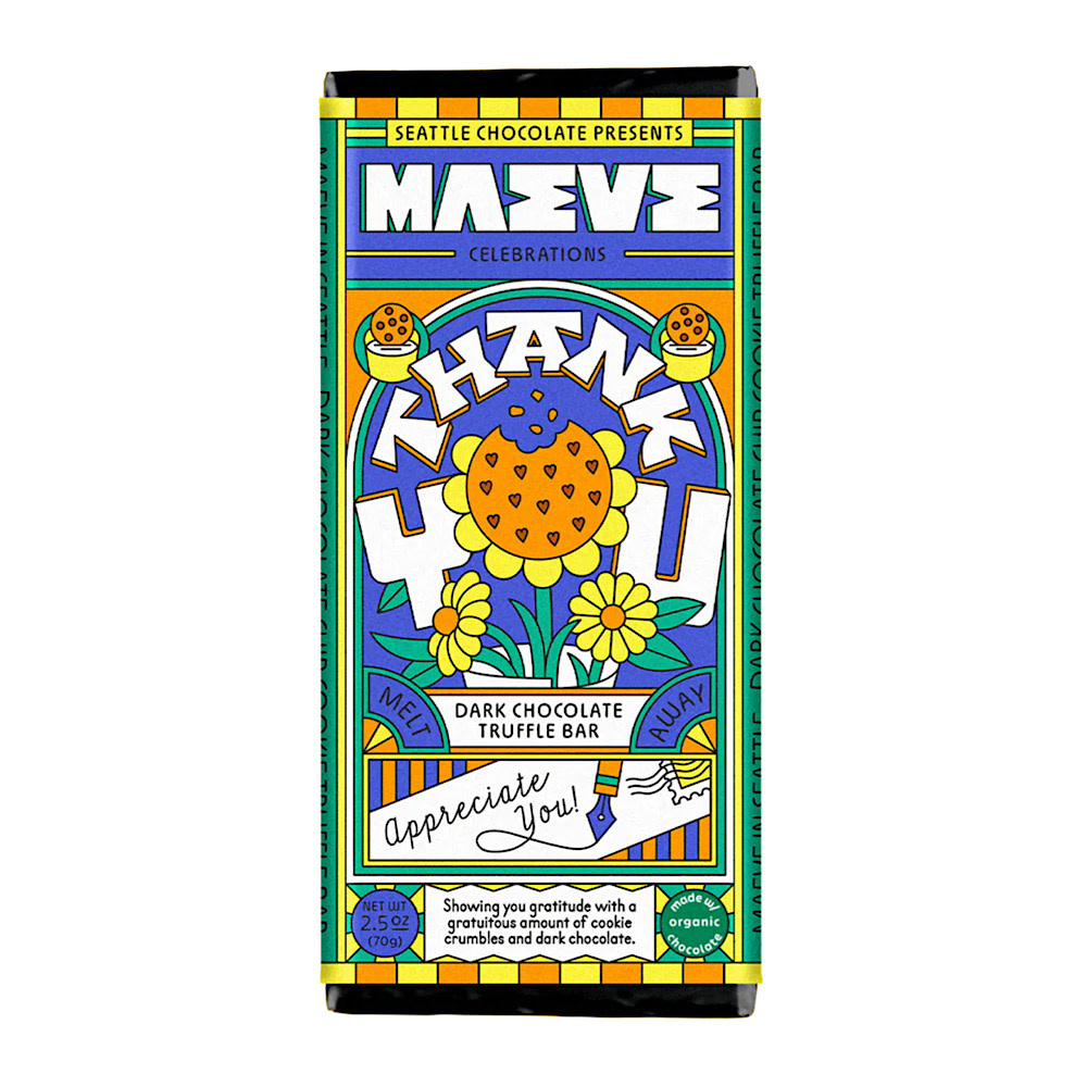  Maeve Dark Chocolate Truffle Bar - Thank You Cookie Crumble