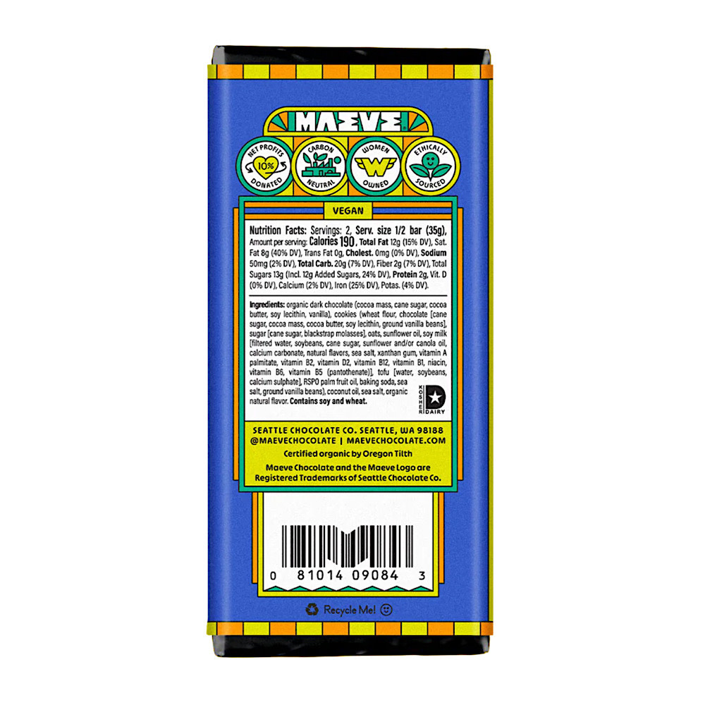 Maeve Dark Chocolate Truffle Bar - Thank You Cookie Crumble