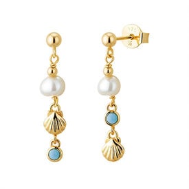 The Salty Gem The Salty Gem Izzy Earrings - Gold