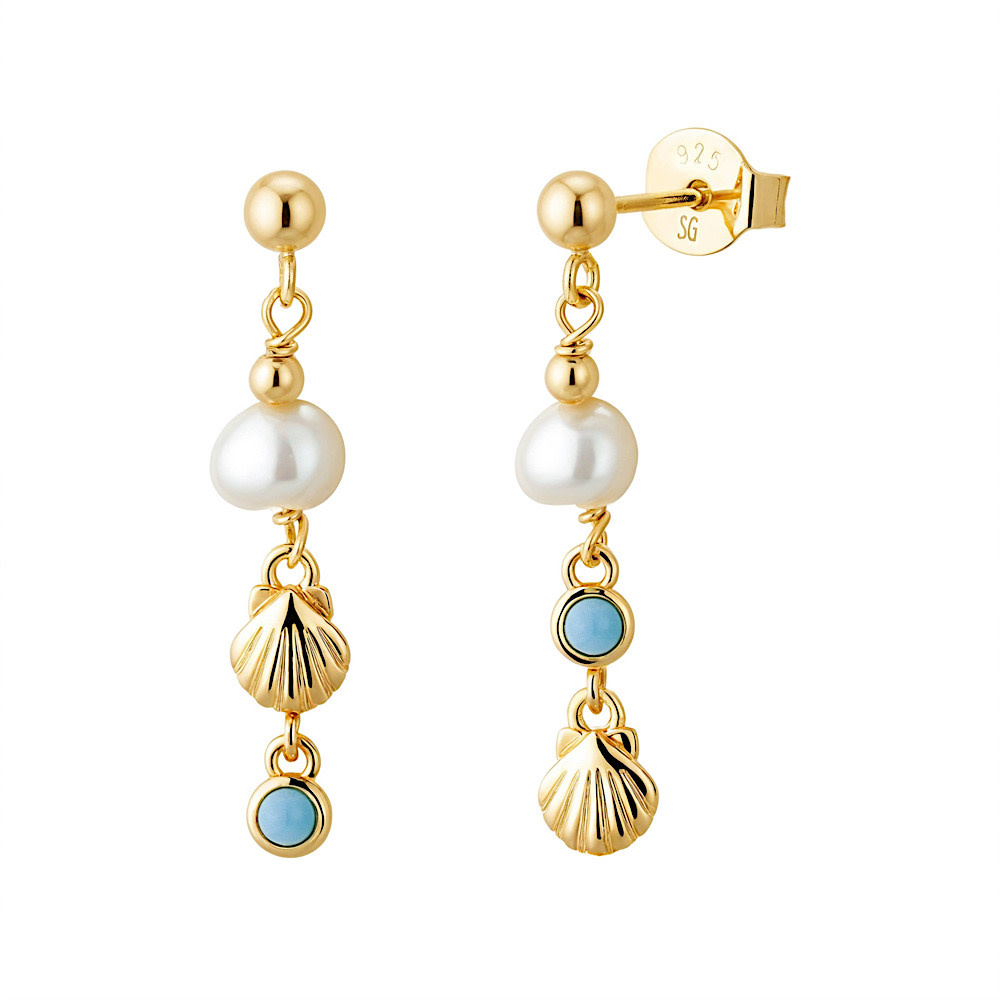 The Salty Gem The Salty Gem Izzy Earrings - Gold