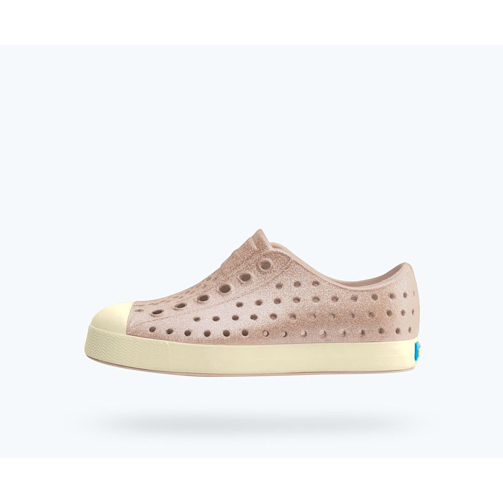Native Shoes Jefferson Bio Bling Child - Chameleon Pink/Bone White