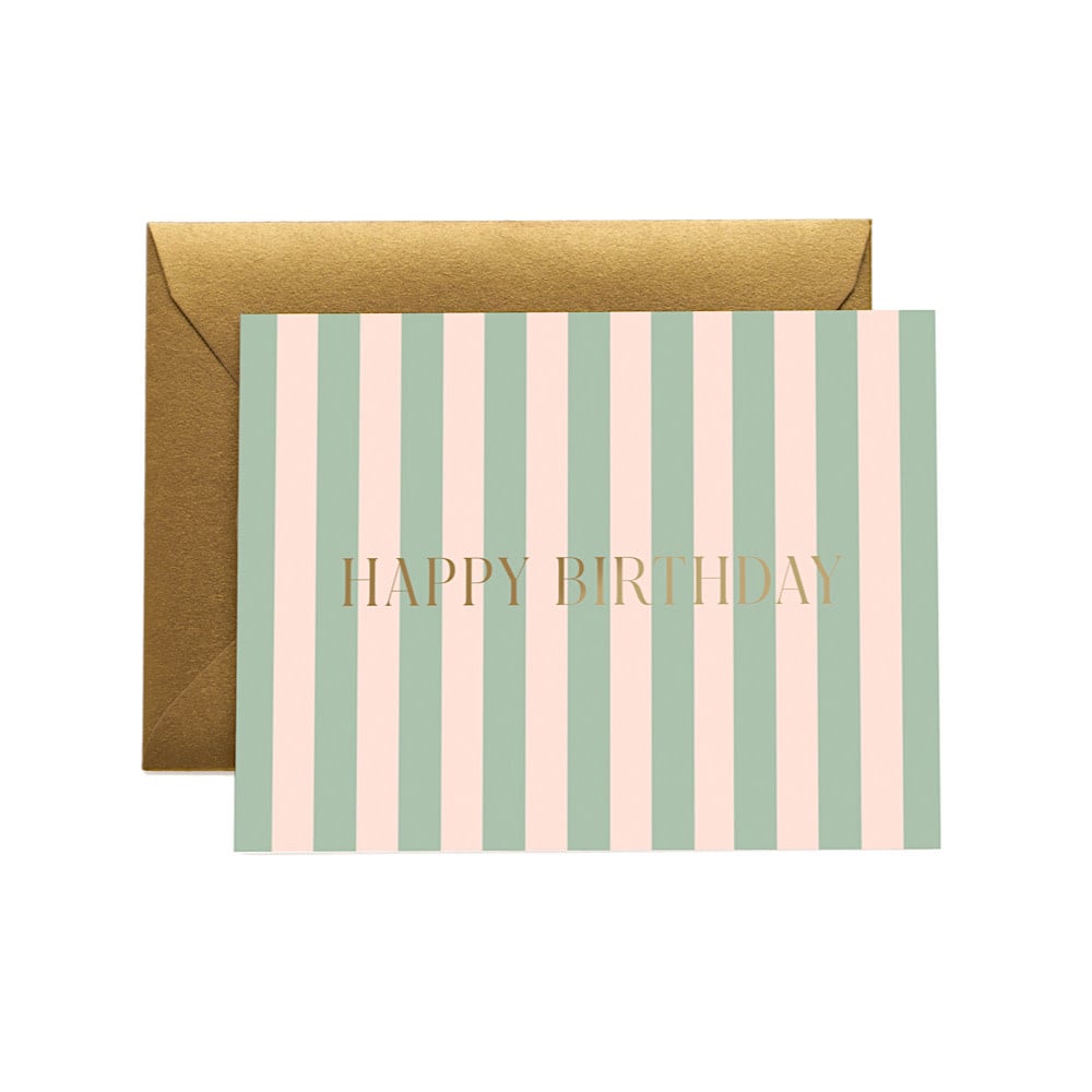 Rifle Paper Co. Rifle Paper Co. Cabana Stripe Birthday Card