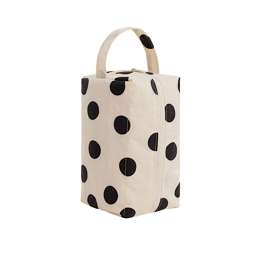 Baggu Dopp Kit - Cream & Black Polka Dot