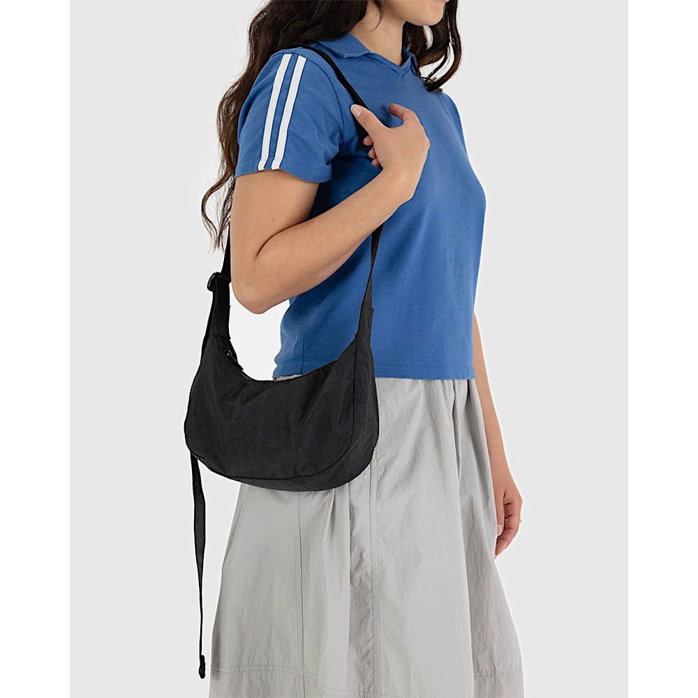 Baggu Small Nylon Crescent Bag - Black