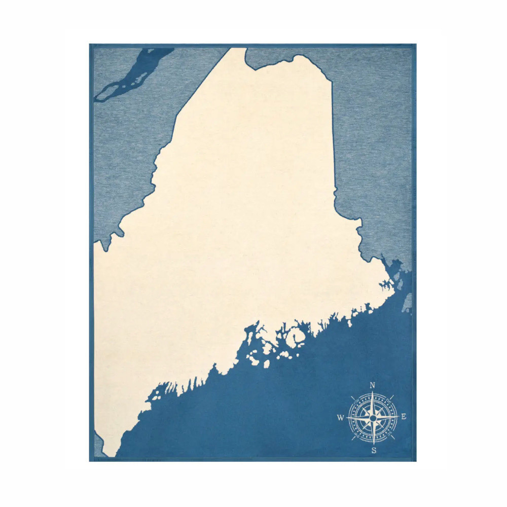 ChappyWrap ChappyWrap Original Blanket - Maine Map Blanket