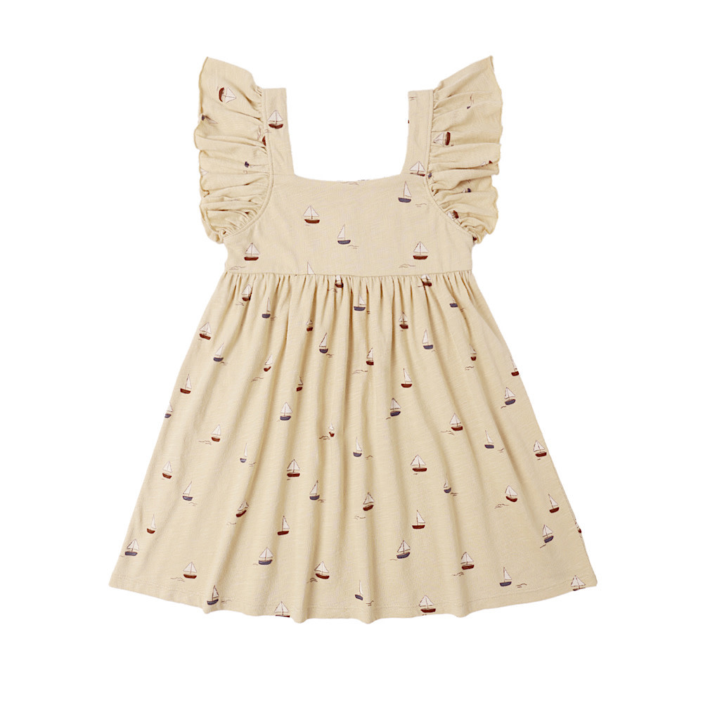 Rylee + Cru Mariposa Dress - Sailboat  Sand