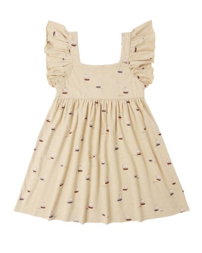 Rylee + Cru Mariposa Dress - Sailboat  Sand