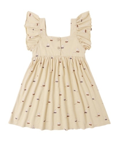 Rylee + Cru Mariposa Dress - Sailboat  Sand