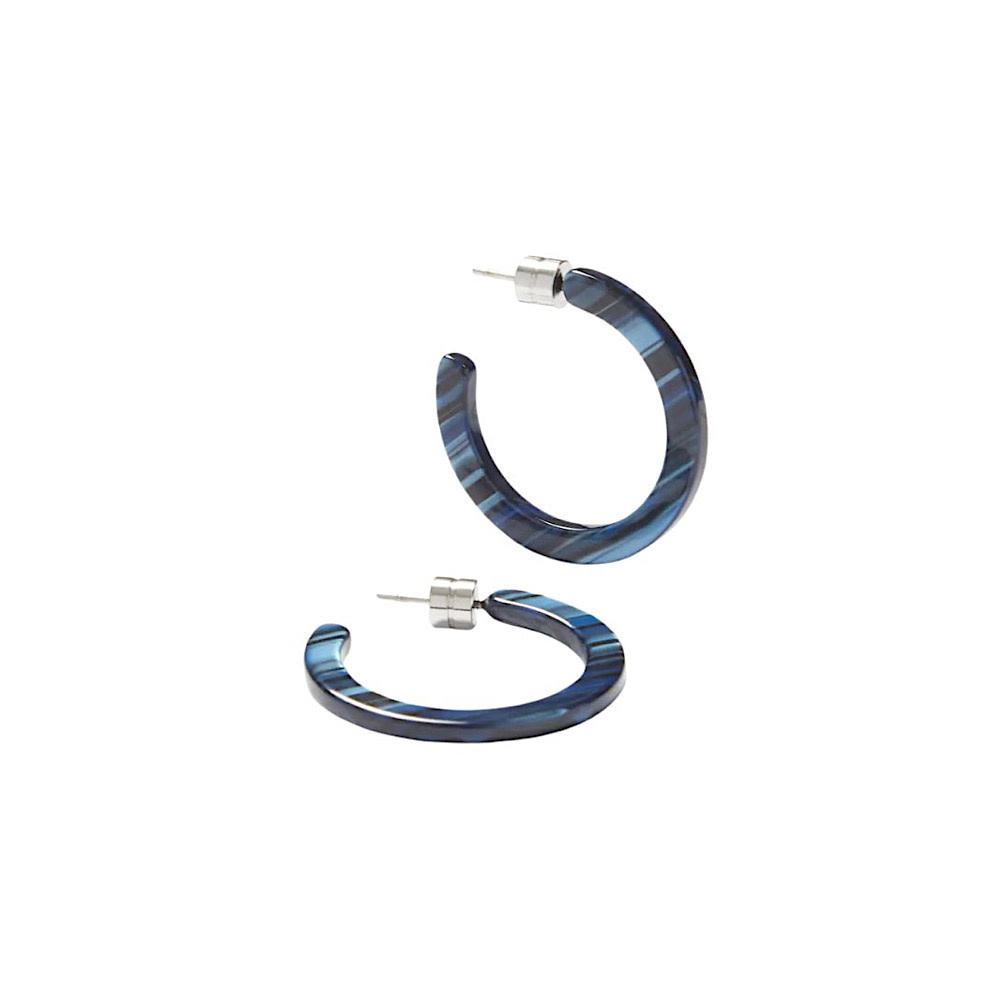 Machete Mini Hoop Earrings - Indigo