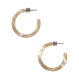 Machete Machete Mini Hoop Earrings - Sand Shell