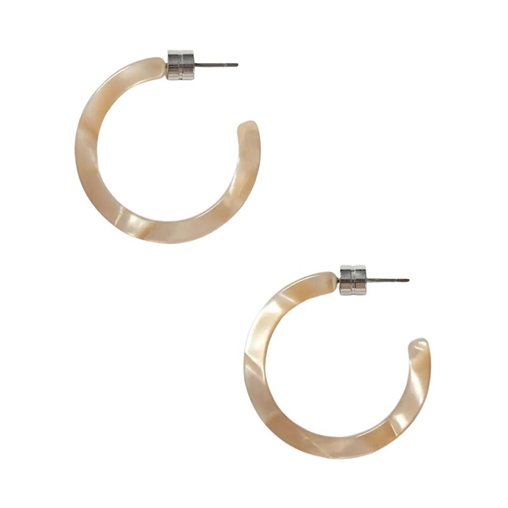 Machete Machete Mini Hoop Earrings - Sand Shell