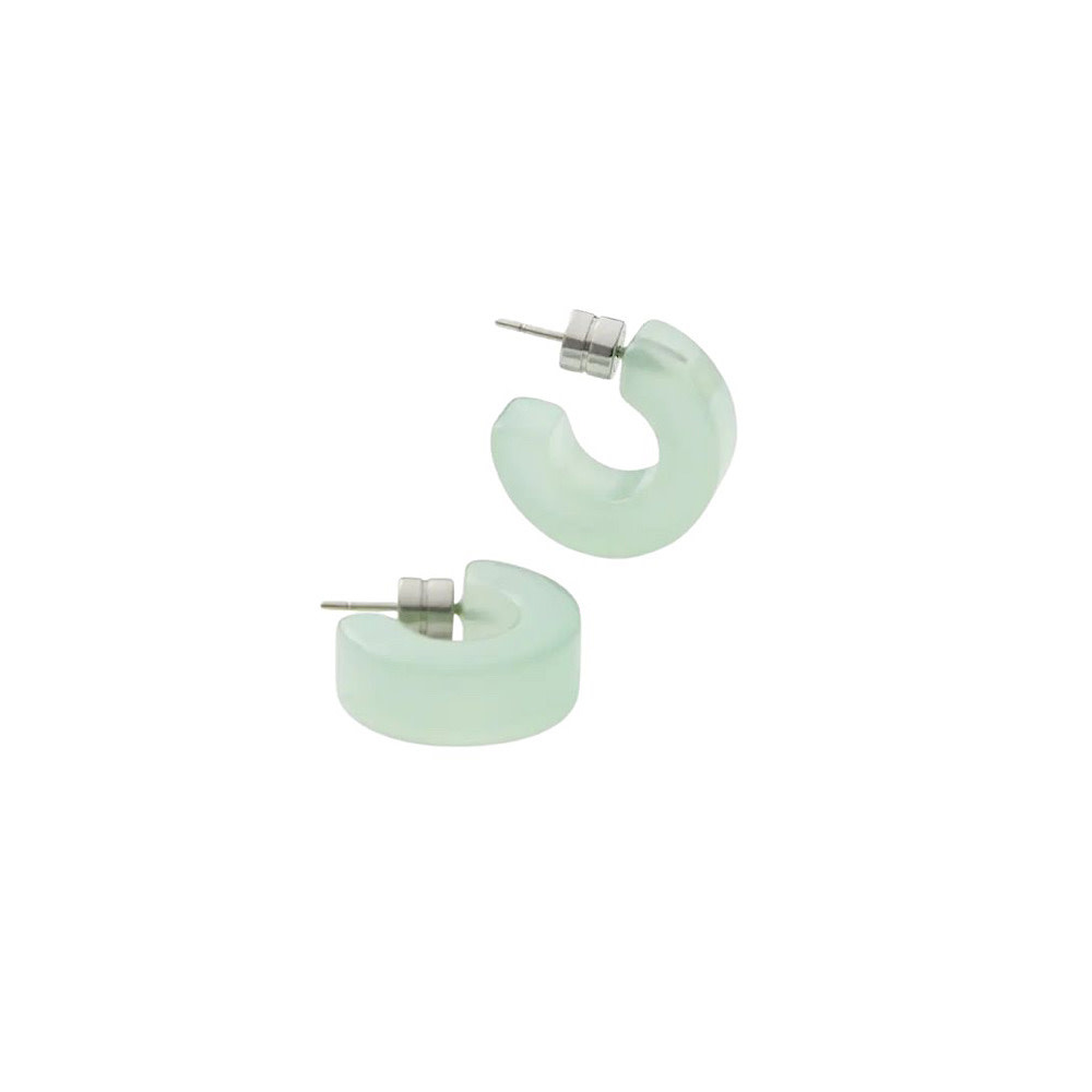 Machete Muse Hoop Earrings - Sea Glass