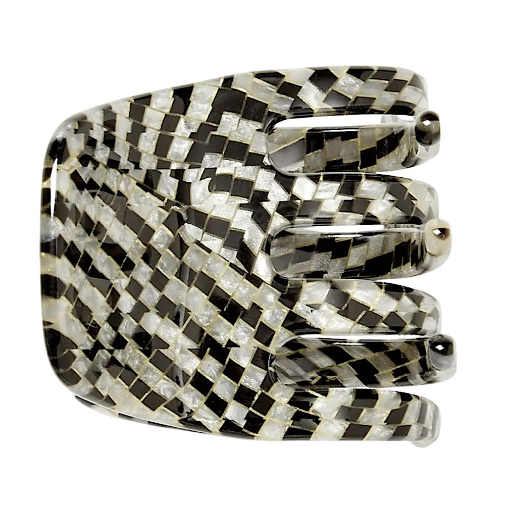 Machete Mini Claw Hair Clip - Perle Noir