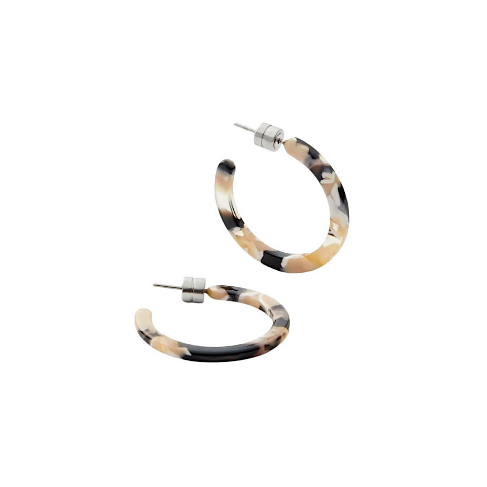 Machete Mini Hoop Earrings - Abalone