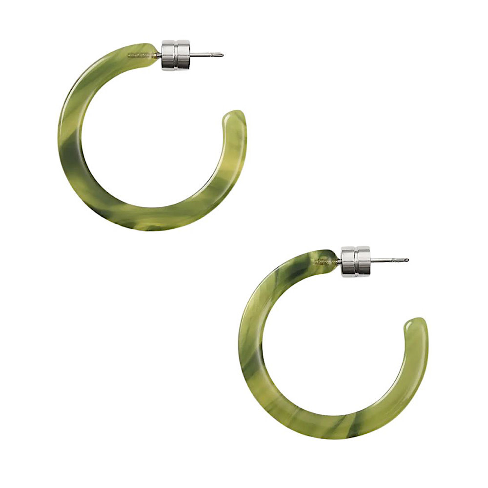 Machete Machete Mini Hoop Earrings - Algae