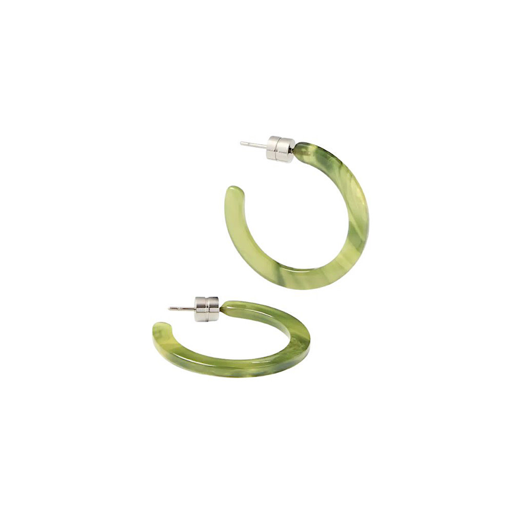 Machete Mini Hoop Earrings - Algae