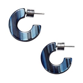 Machete Machete Muse Hoop Earrings - Indigo