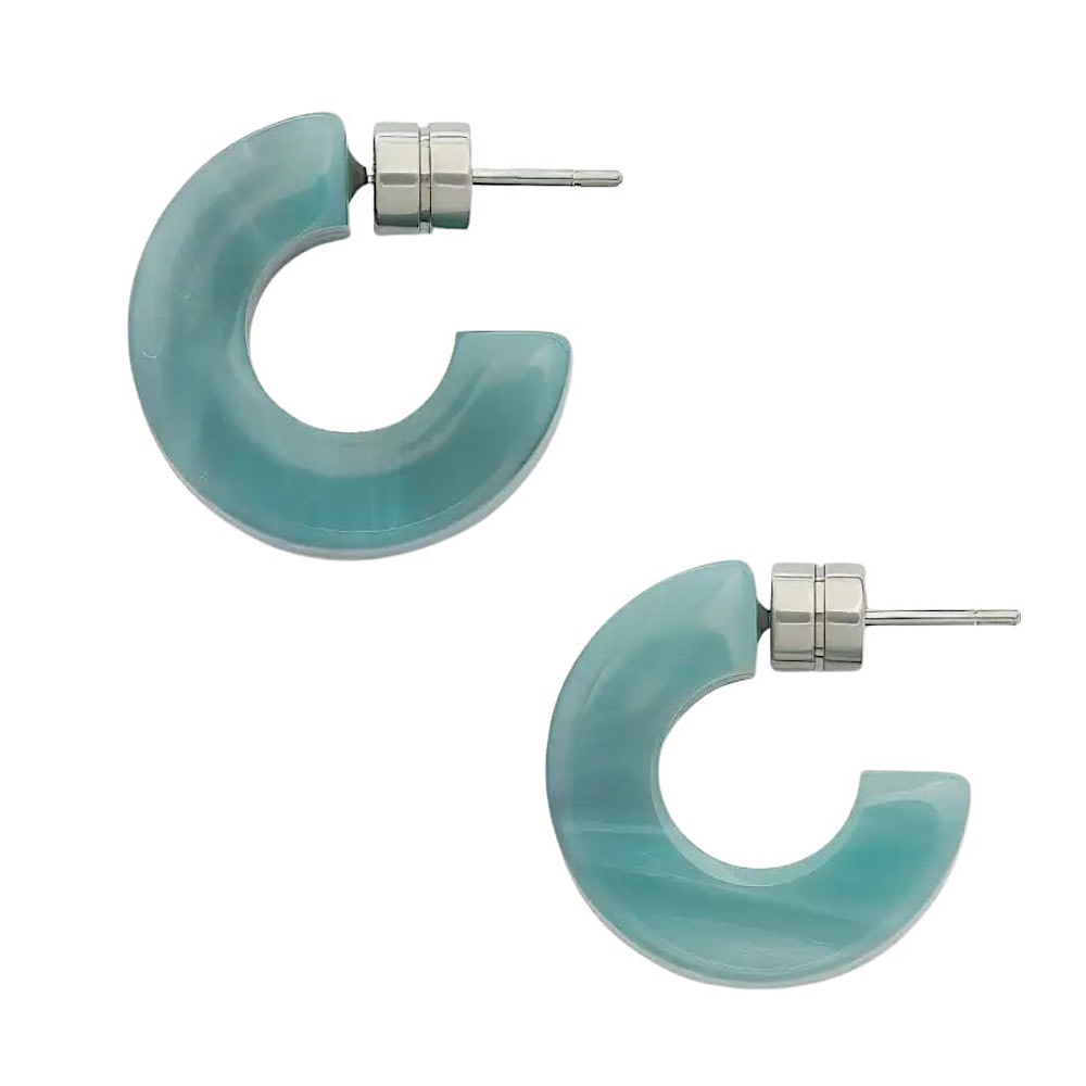 Machete Muse Hoop Earrings - Jadeite Green