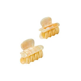 Machete Machete Twin Claw Hair Clips - Sea Shell Checker