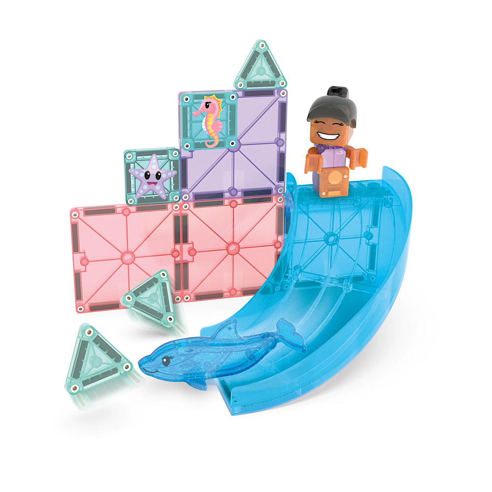Magna-Tiles 13 Piece Set - Dolphin Bay