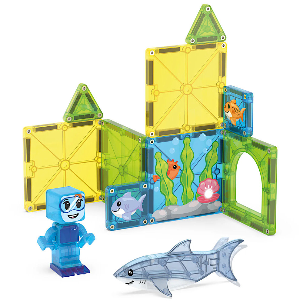 Magna-Tiles 13 Piece Set - Shark Dive