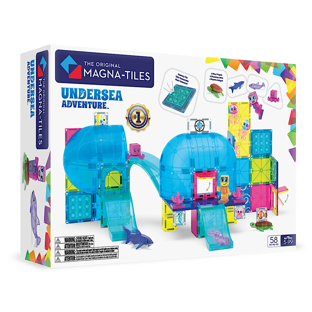 Magna-Tiles 58 Piece Set - Undersea Adventure