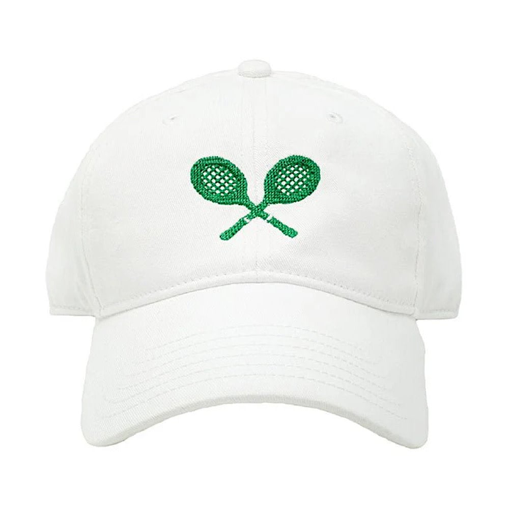 Harding Lane Kids Baseball Hat - Tennis Green on White