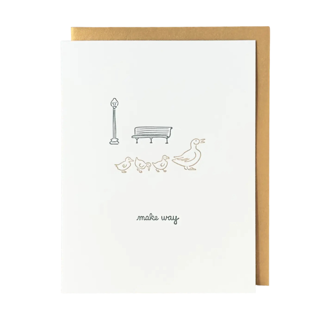 Albertine Press Make Way Ducks Card