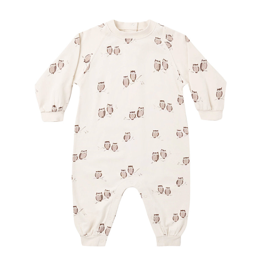 Rylee + Cru LLC Rylee + Cru Raglan Jumpsuit - Owls