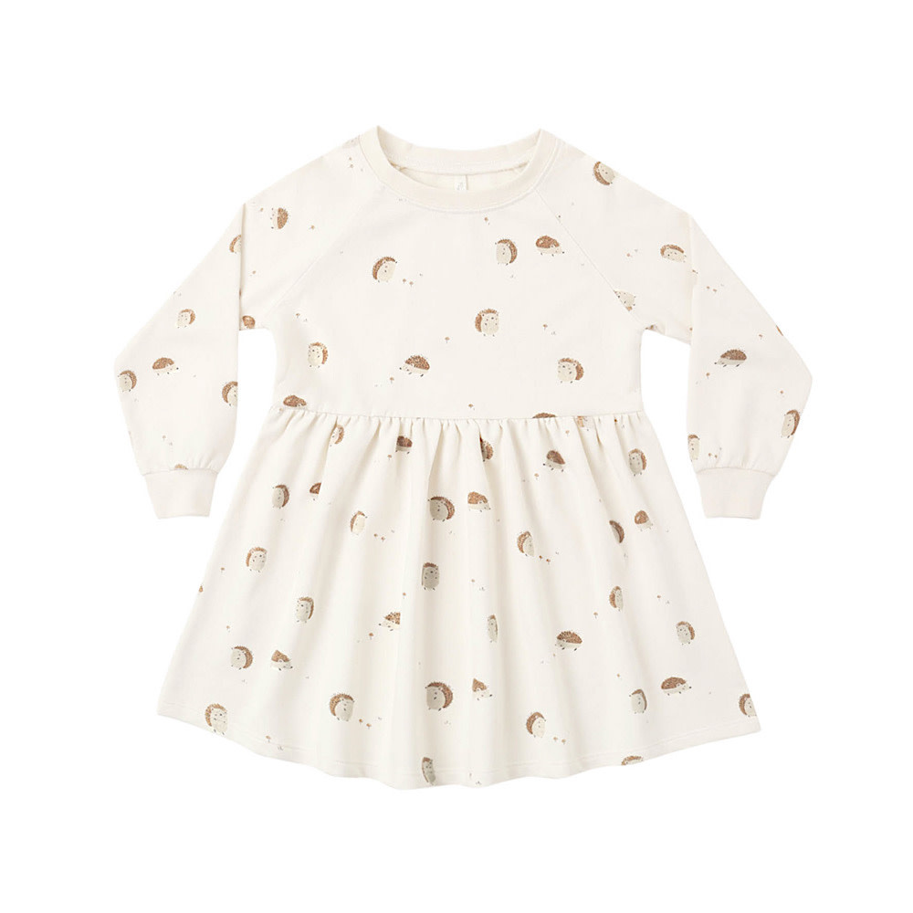 Rylee + Cru Raglan Dress - Hedgehog