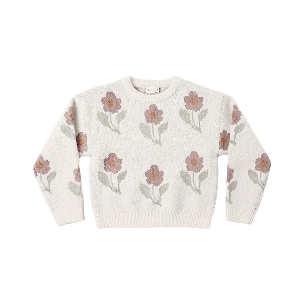 Rylee + Cru Aspen Sweater - Ivory Flower