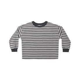 Rylee + Cru LLC Rylee + Cru Relaxed Long Sleeve Tee - Blue Stripe