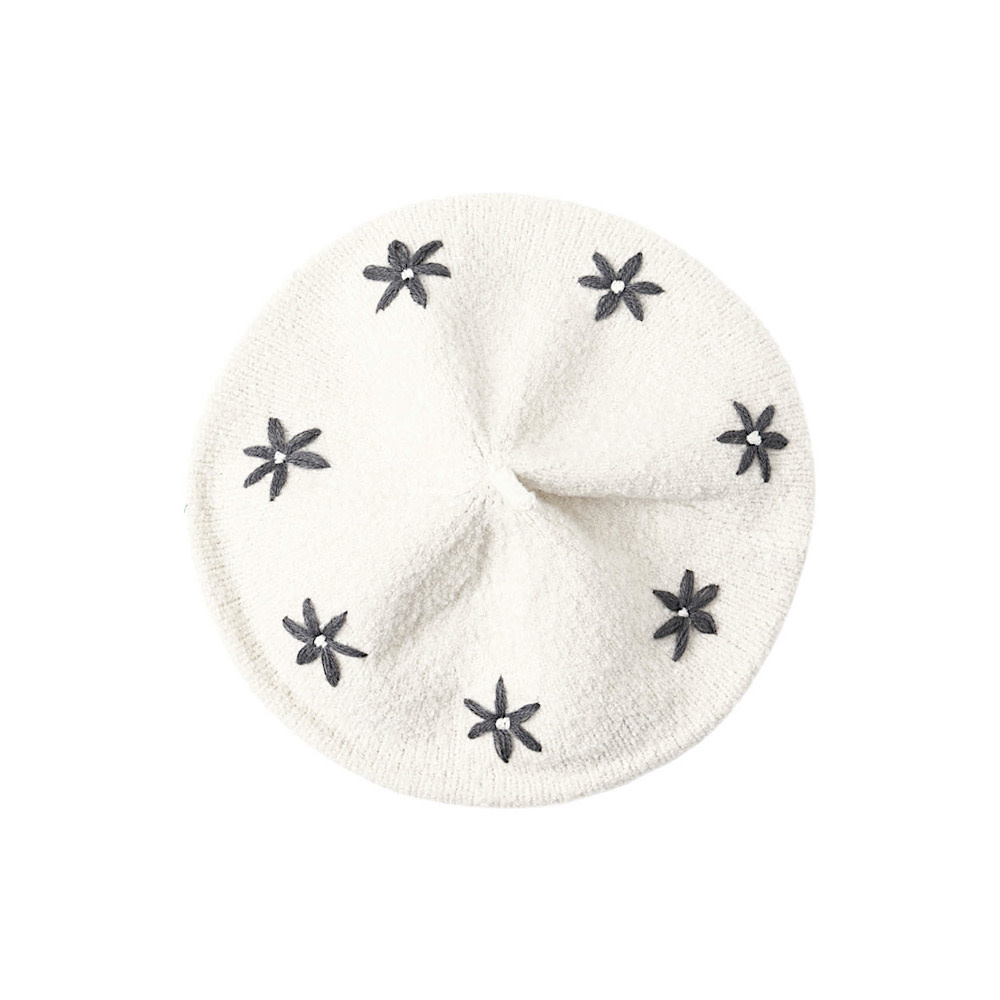 Rylee + Cru Tulip Beret - Midnight Daisies
