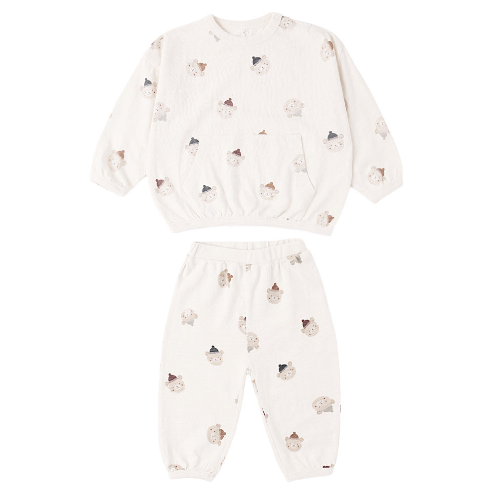 Rylee + Cru LLC Rylee + Cru Relaxed Set - Winter Bears