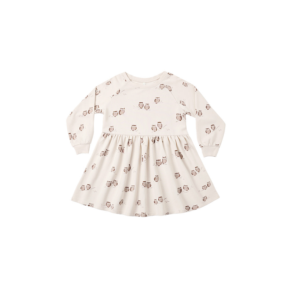 Rylee + Cru LLC Rylee + Cru Raglan Dress - Owls