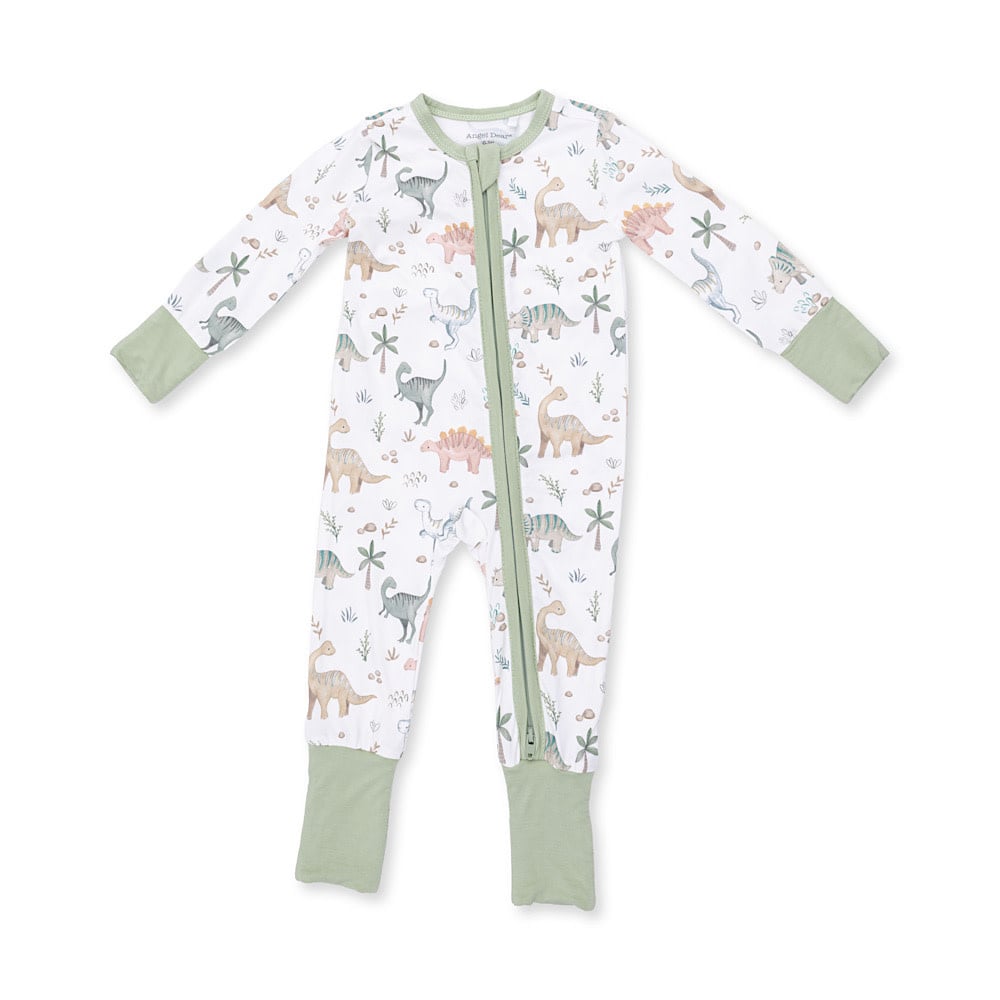 Angel Dear Angel Dear Convertible Romper - Sweet Baby Dinos