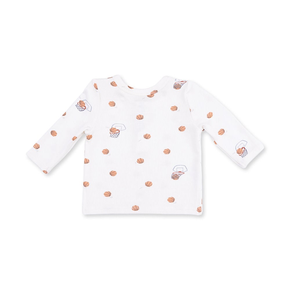 Angel Dear Long Sleeve Henley Play Set - Mini Basketballs