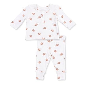 Angel Dear Angel Dear Long Sleeve Henley Play Set - Mini Footballs