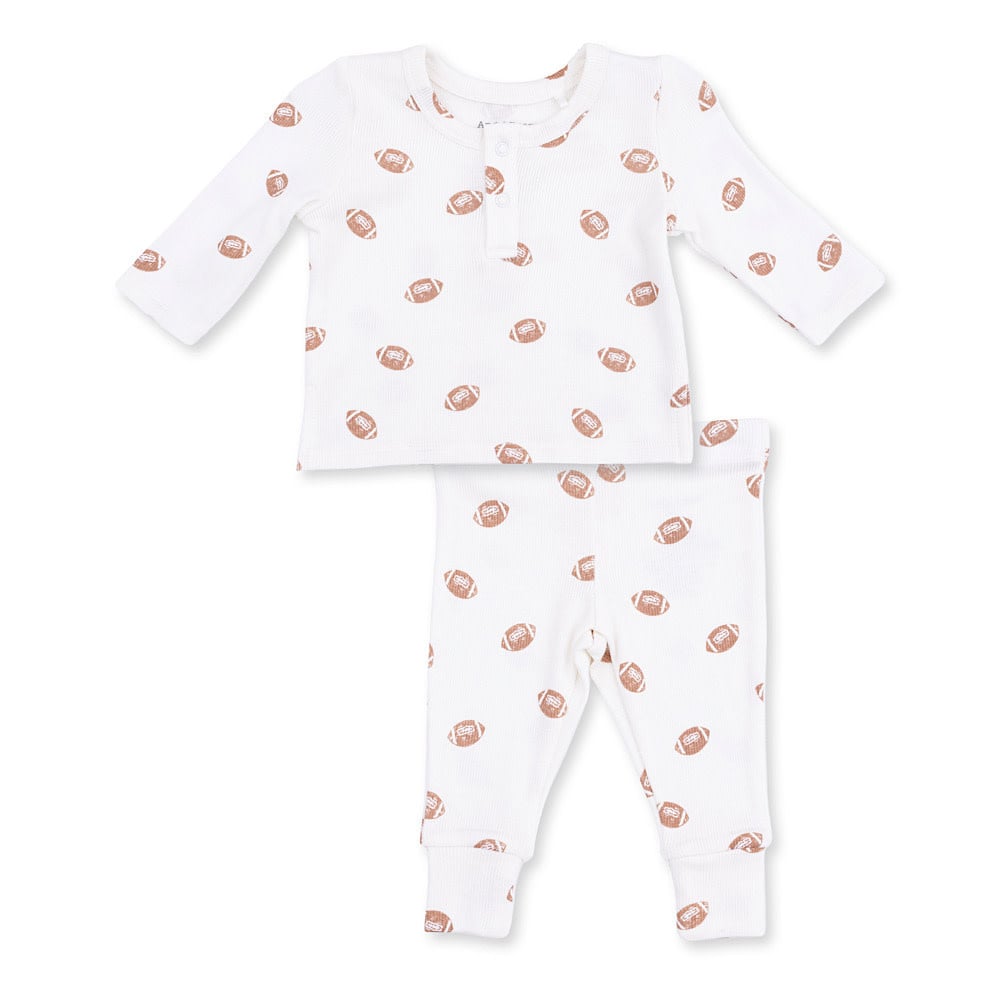 Angel Dear Angel Dear Long Sleeve Henley Play Set - Mini Footballs