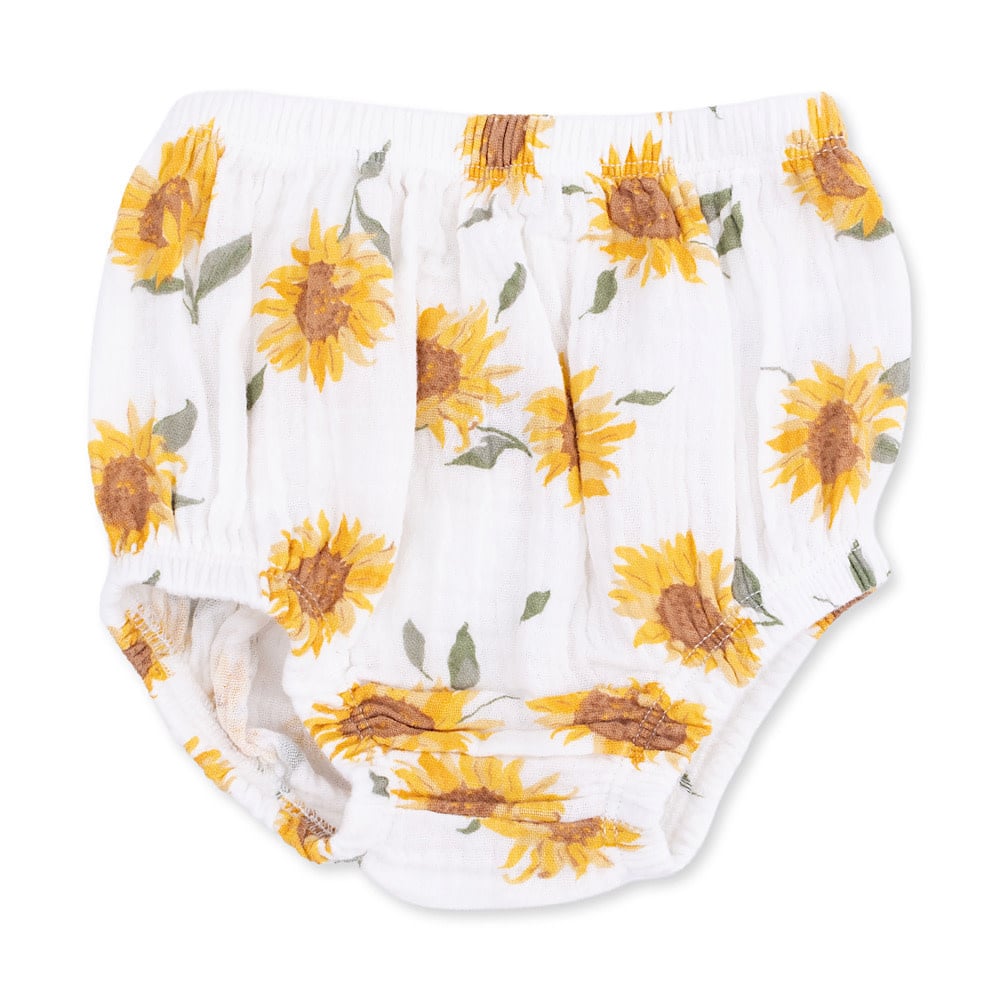 Angel Dear Western Pearl Snap Dress & Bloomers - Baby Sunflower