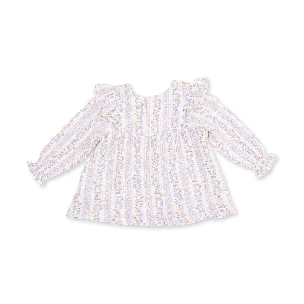 Angel Dear Long Sleeve Ruffle Tunic and Smocked Waist Pant - Catarina Floral