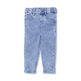 Angel Dear Angel Dear Adjustable Pants - Old School Blue Stretch Denim