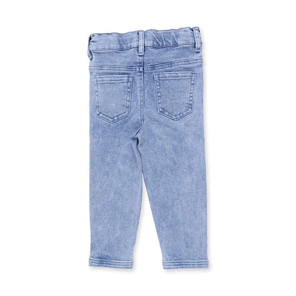 Angel Dear Adjustable Pants - Old School Blue Stretch Denim