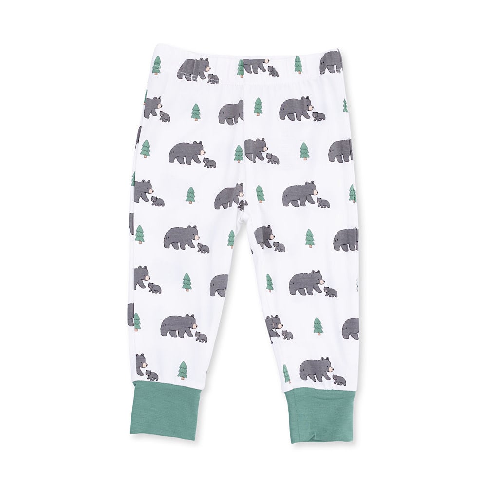 Angel Dear Long Sleeve Loungewear Set - Black Bears