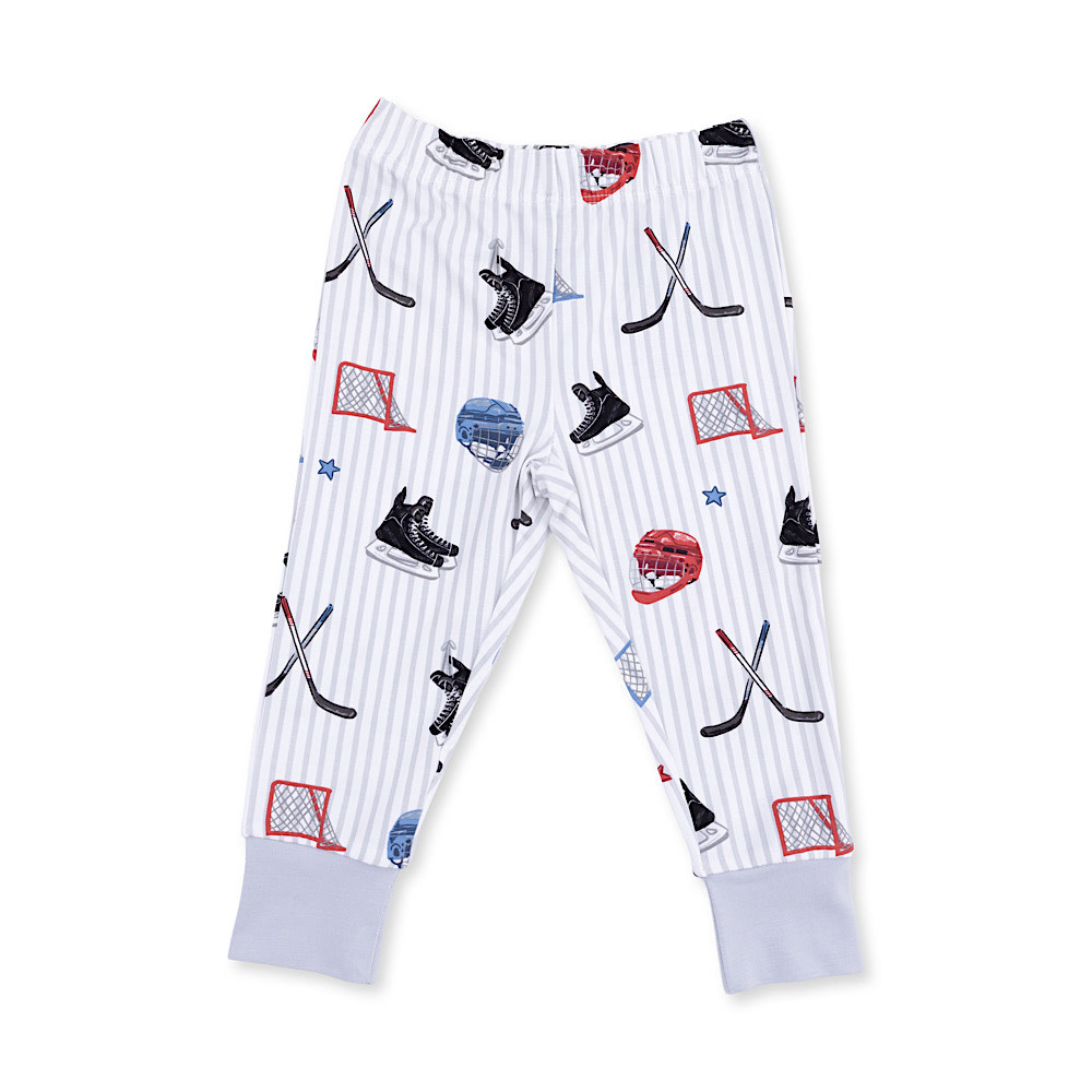 Angel Dear Long Sleeve Loungewear Set - Hockey Stripe