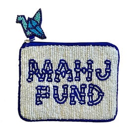  Lily Posh Beaded Coin Purse - Blue Mahj Fund
