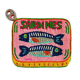  Lily Posh Beaded Coin Purse - Sardines