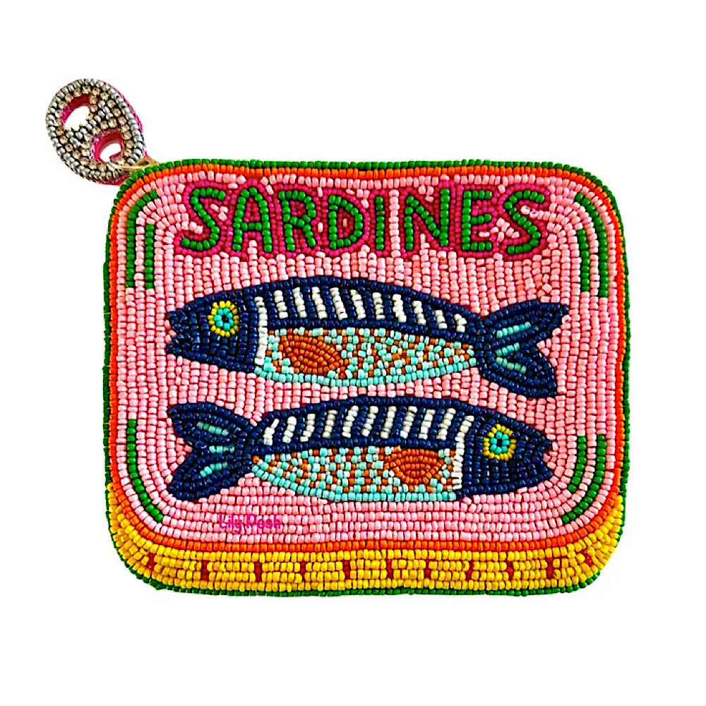  Lily Posh Beaded Coin Purse - Sardines