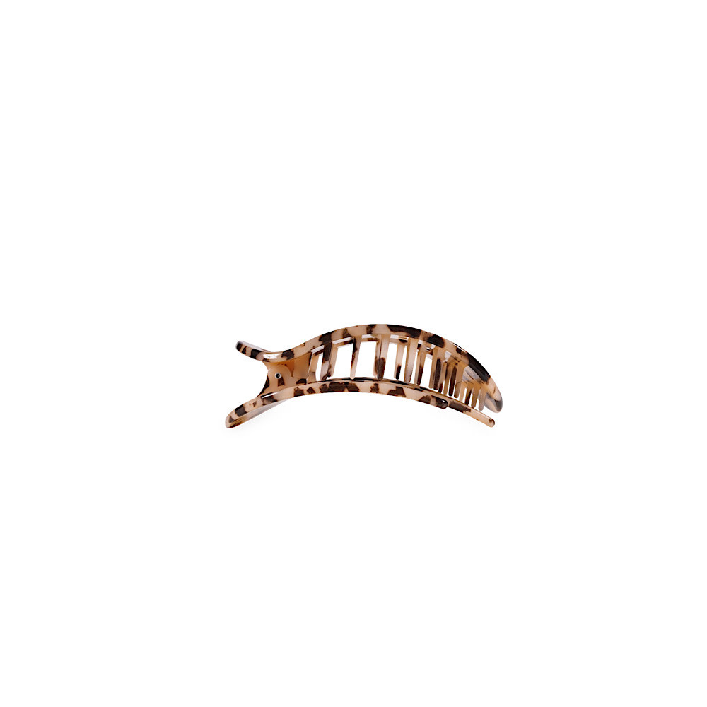 Teleties Flat Round Clip - Tiny - Blonde Tortoise