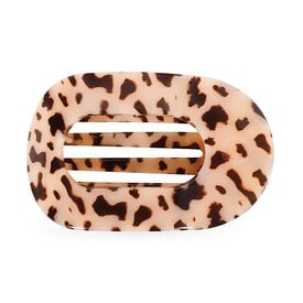 Teleties Teleties Flat Round Clip - Tiny - Blonde Tortoise